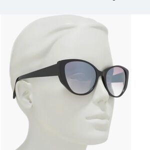 BCBGMAXAZRIA 56mm Angled Cat Eye Sunglasses NWT